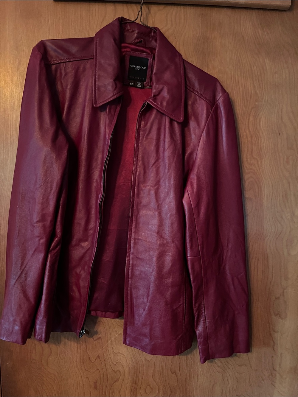 Women’s Red Leather Jacket